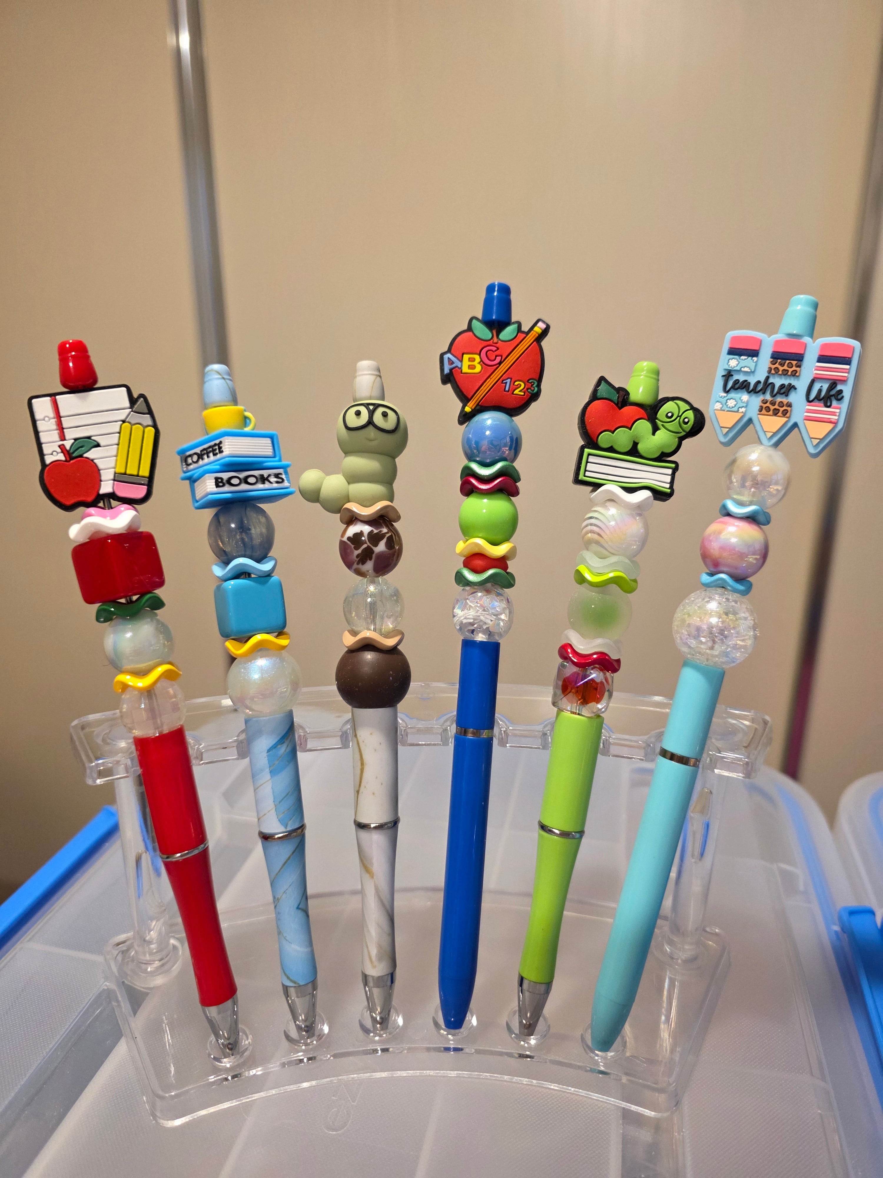 Teachers Gifts Beaded Pens - Pre Made Designs