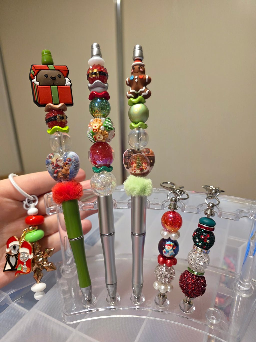 CHRISTMAS EDITION - Beaded Pens - Pre Made Designs