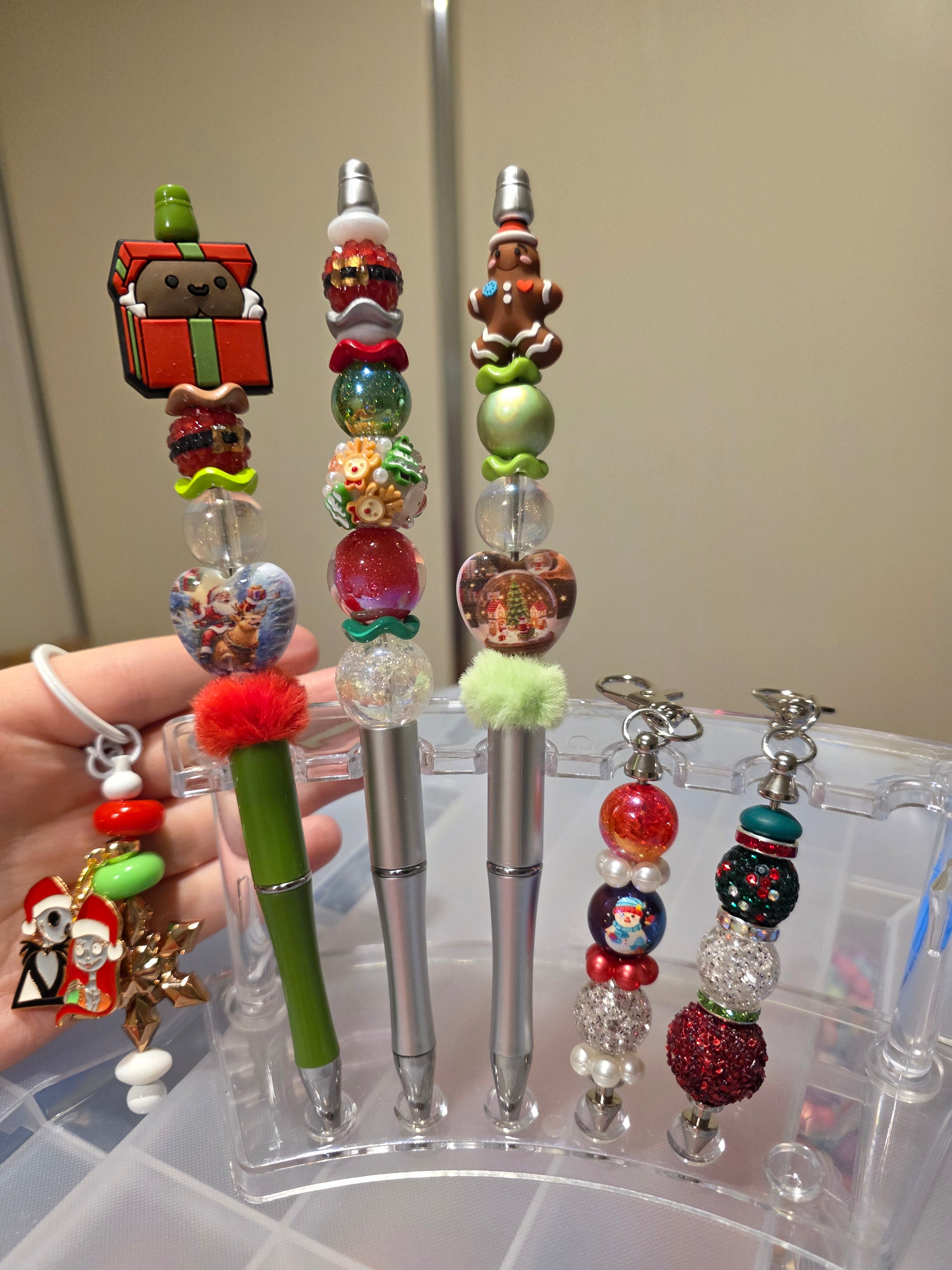 CHRISTMAS EDITION - Beaded Pens - Pre Made Designs